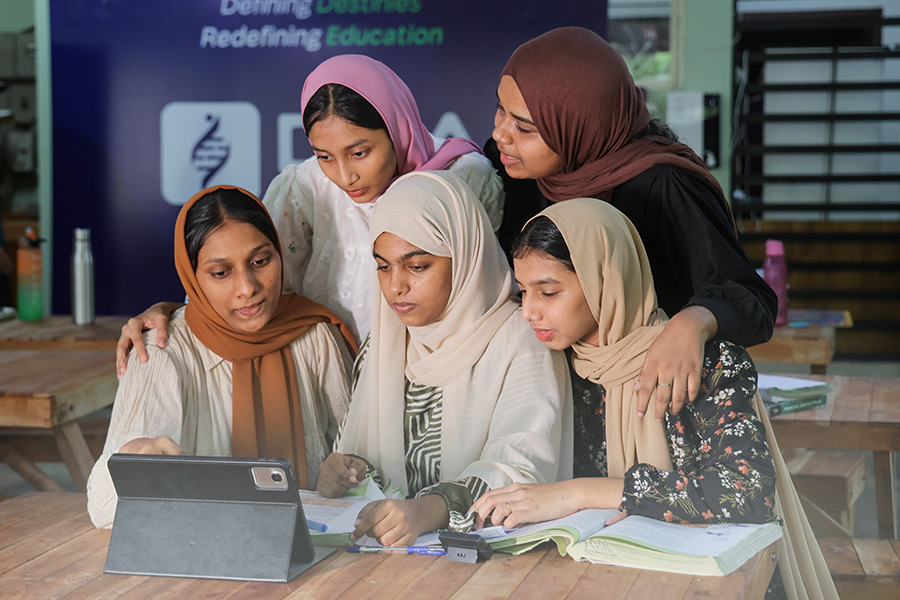 Students collaborating